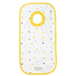 Bavoir en coton Couronnes