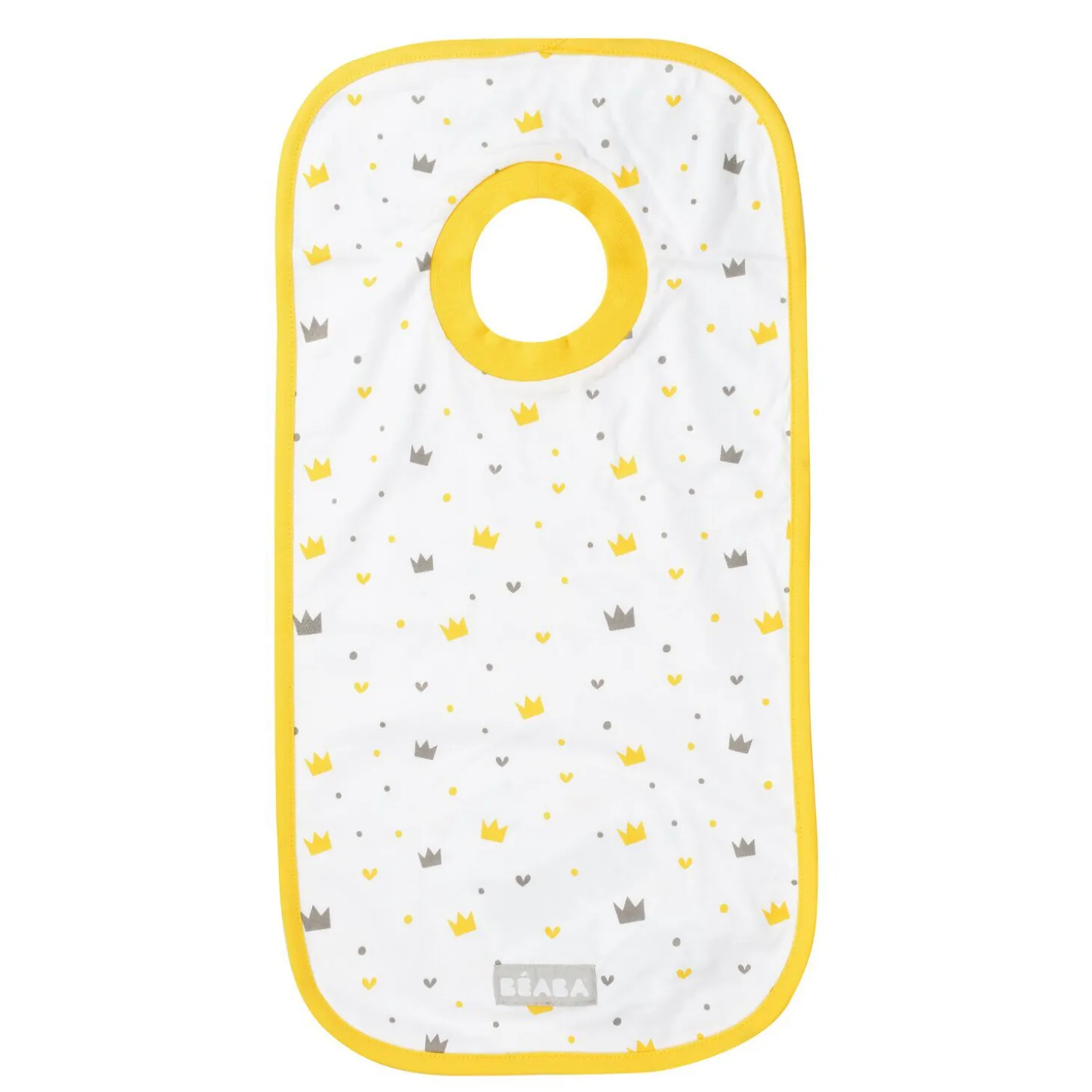 Bavoir en coton Couronnes