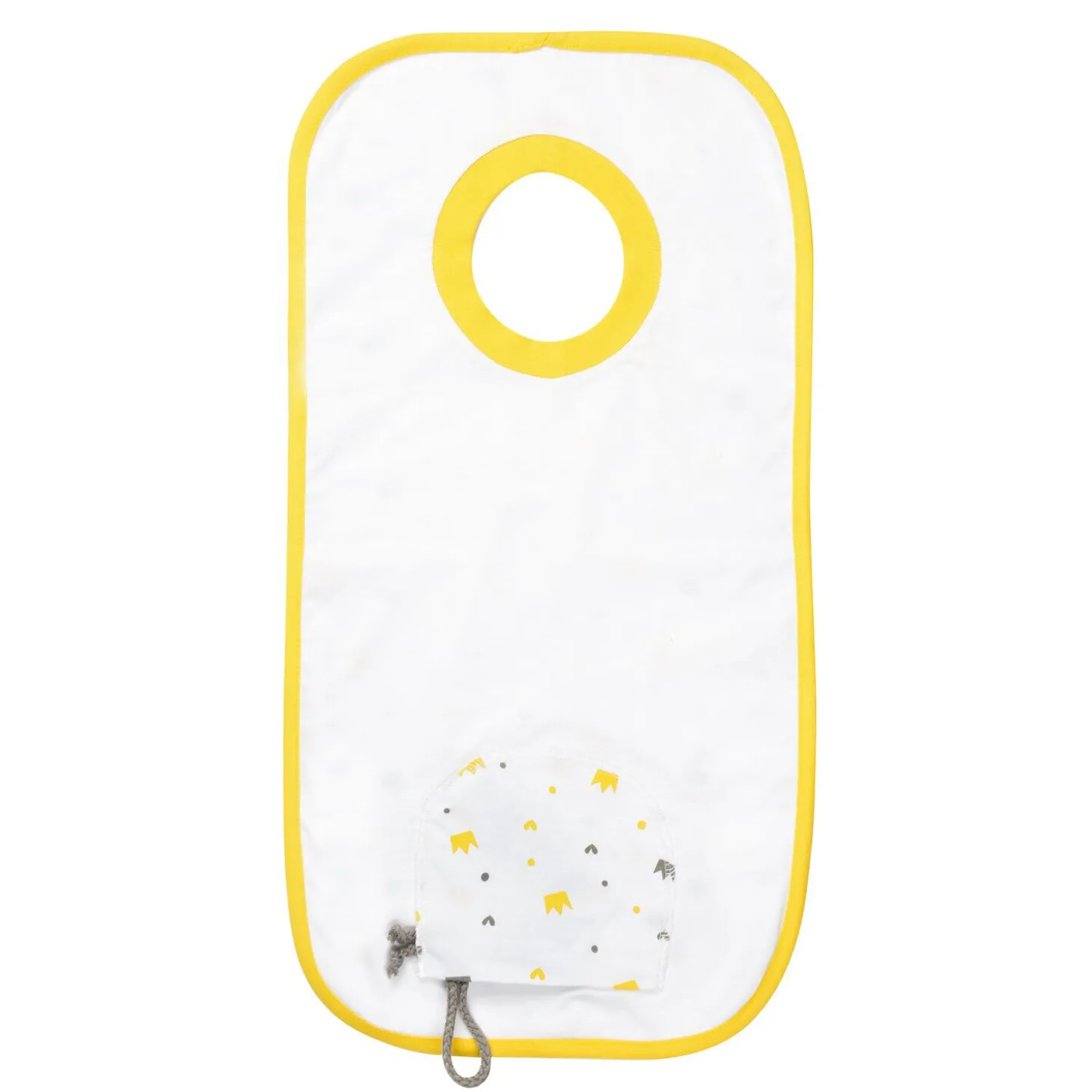 Bavoir en coton Couronnes