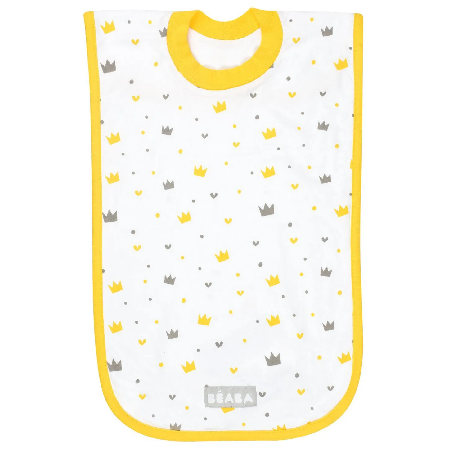 Bavoir en coton Couronnes