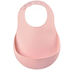 Bavoir silicone Vieux rose