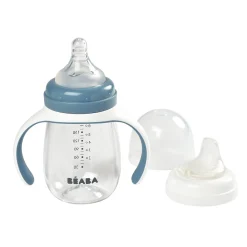 Biberon d'apprentissage 2 en 1 - 210ml Bleu