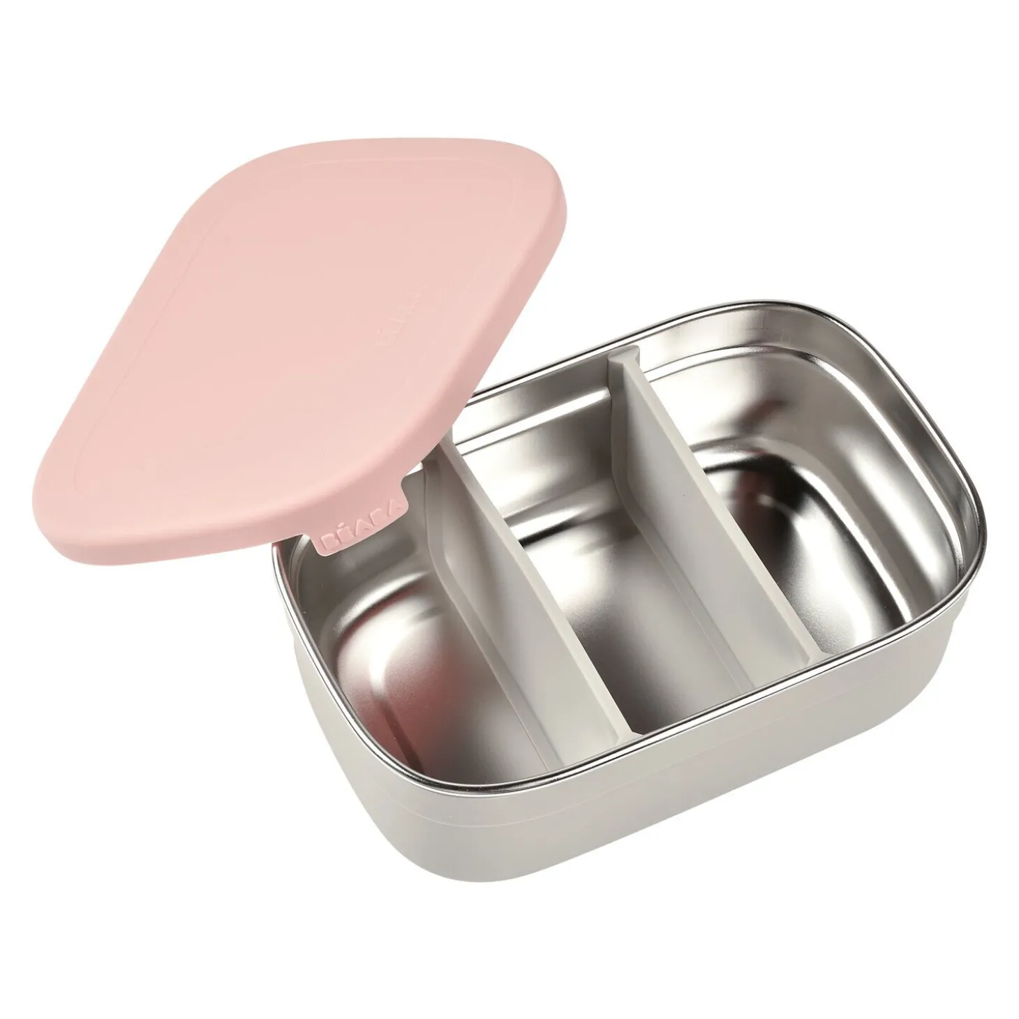 Boîte repas inox Rose poudré