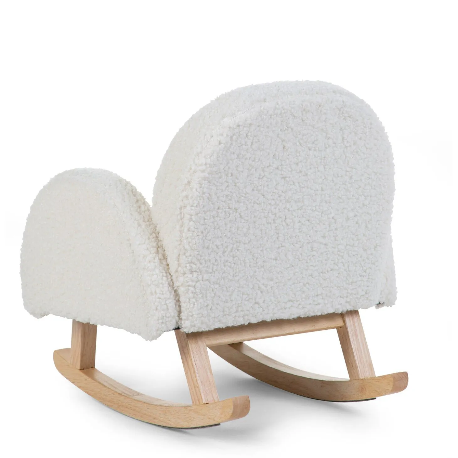 Chaise A Bascule Pour Enfants - Teddy - Ecru Naturel