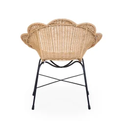 Chaise enfant Fleur en rotin