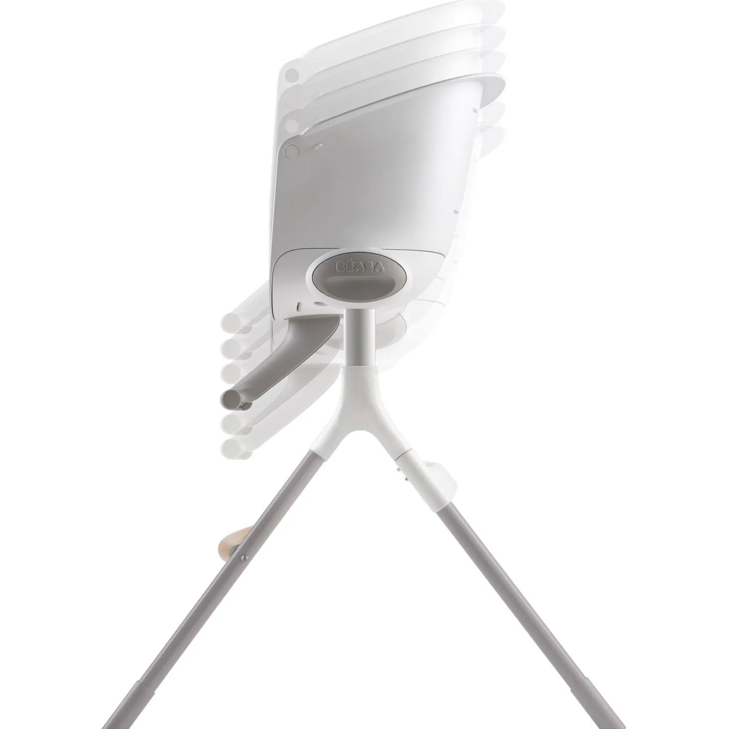 Chaise haute évolutive Up and Down® Blanc/Gris