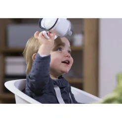 Chaise haute évolutive Up and Down® Blanc/Gris