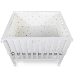 Contour De Parc - 35x340 Cm - Jersey + Mousseline - Hearts