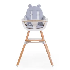 Coussin Chaise Haute - Deperlant - Polyester - Gris