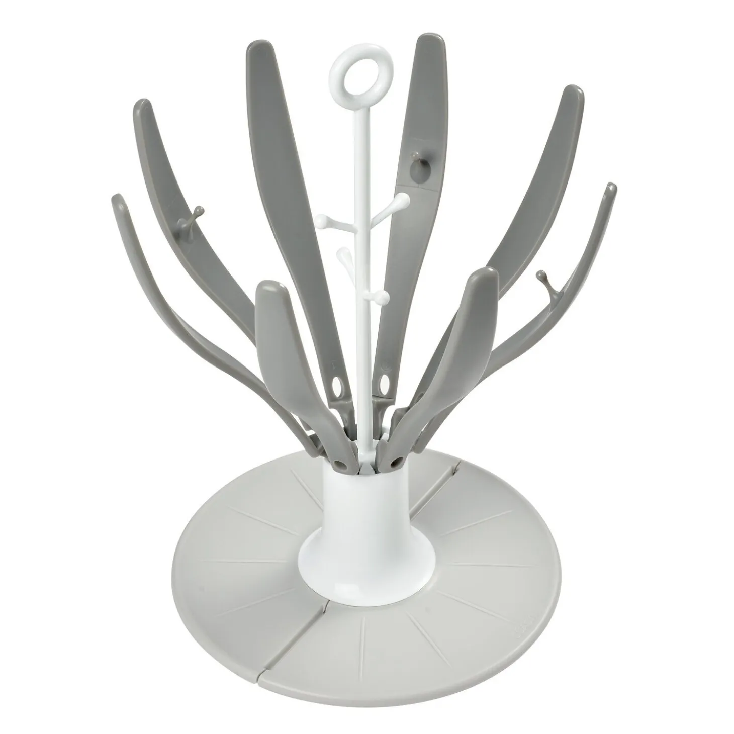 Egoutte-biberons pliable Flower Gris