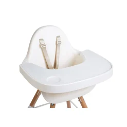 Evolu Tablette De Chaise - Abs - Blanc + Napperon En Silicon