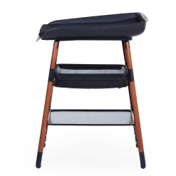 Evolux Table à Langer - Noyer / Noir