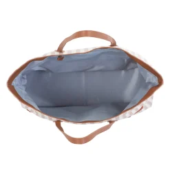 Family Bag Sac à Langer - Rayures - Nude/Terracotta