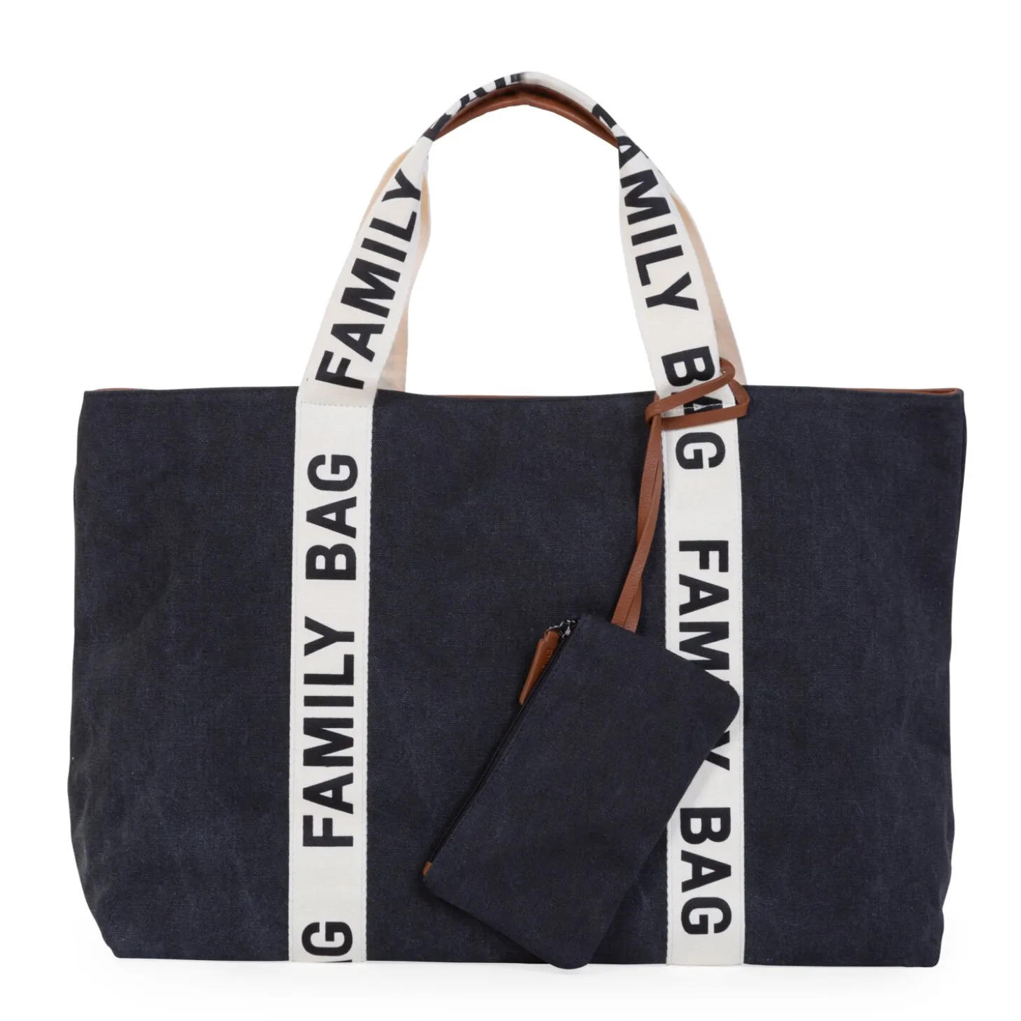 Family Bag Sac A Langer - Signature - Canvas - Noir