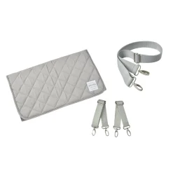 Kit accessoires Sac Gris clair (Matelas amovible, attaches poussette, sangles épaules)