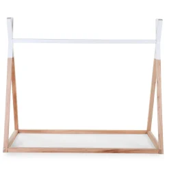 Lit Tipi - 70x140 Cm - Bois - Naturel Blanc