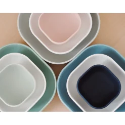 Lot de 3 bols silicone gigogne Vert sauge