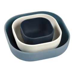 Lot de 3 bols silicone gigogne Night blue