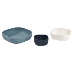 Lot de 3 bols silicone gigogne Night blue