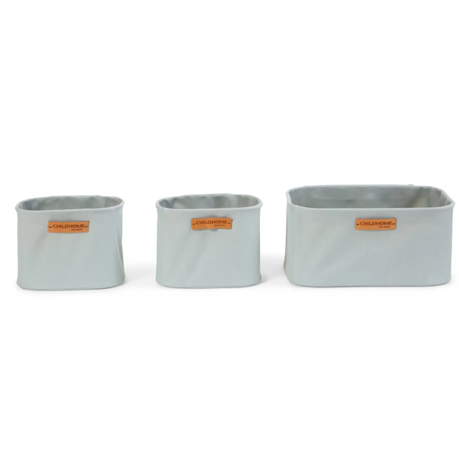 Lot de 3 paniers de rangement suspendus Polyester gris