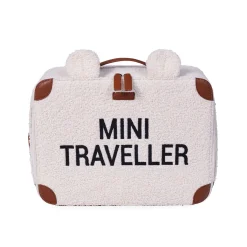 Mini Traveller Valise Enfant - Teddy Ecru