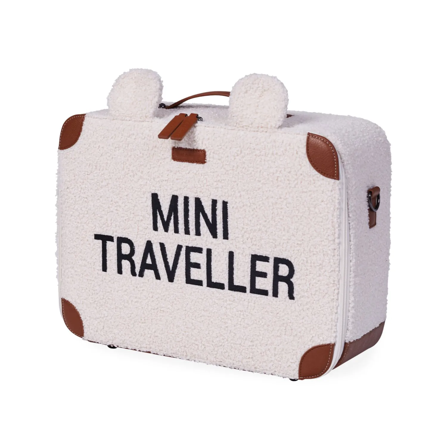 Mini Traveller Valise Enfant - Teddy Ecru