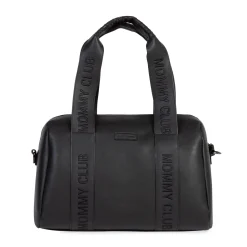 Mommy Club Sac à Langer - Signature - Cuir Vegan - Noir