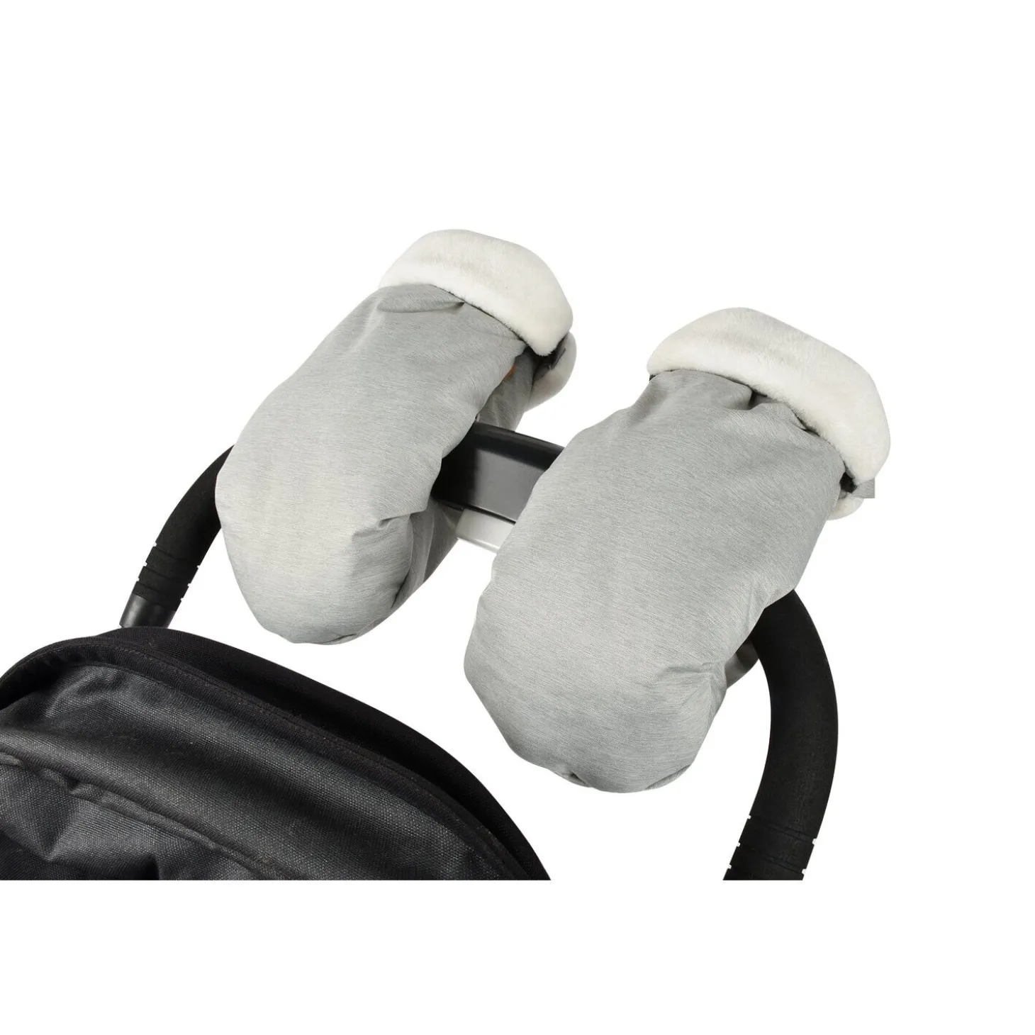 Moufles poussette Gris chiné