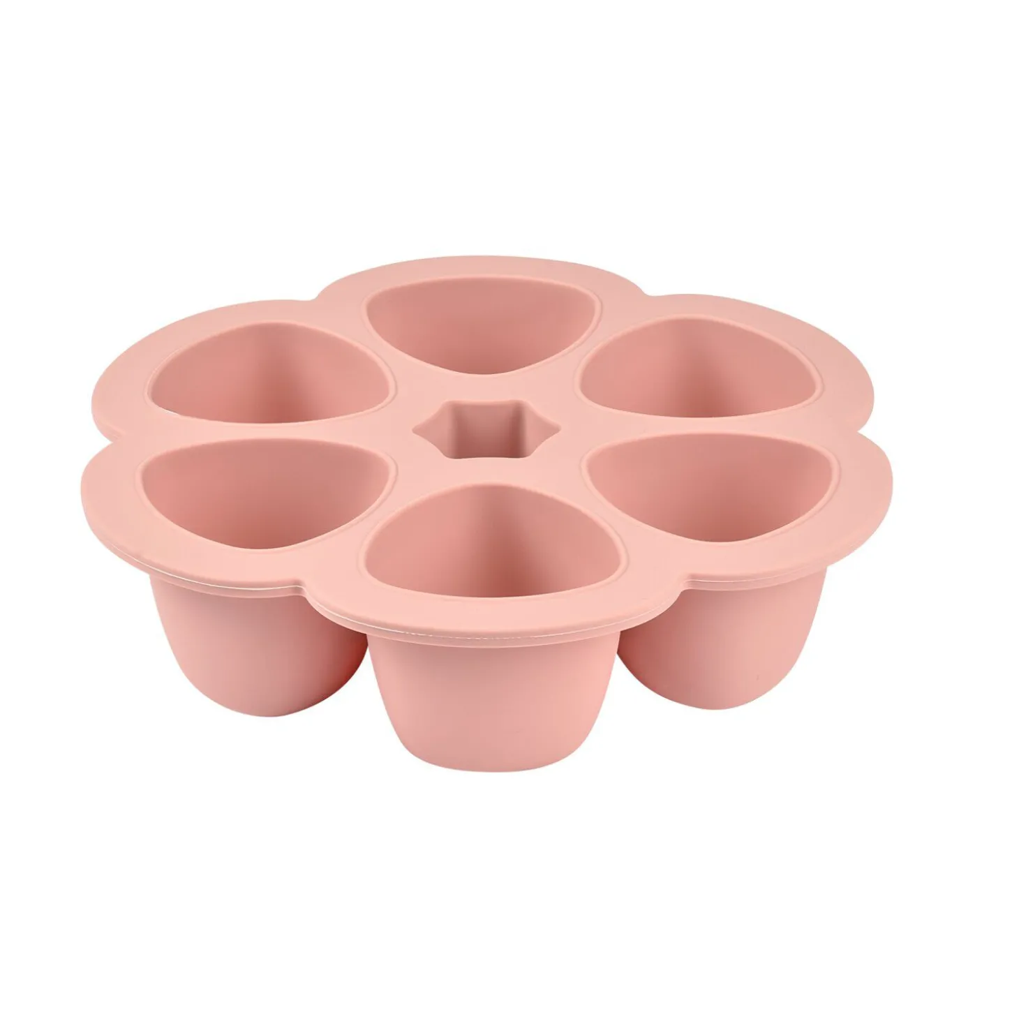 Moule multiportions silicone 6X90ml Vieux Rose