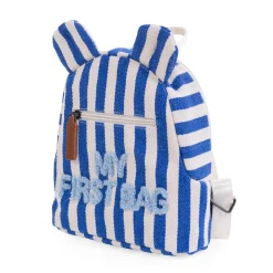 My First Bag Sac a dos Enfant - Rayures - Bleu Electrique