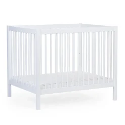 Parc 97 + Roues - 95x75 Cm - Bois - Blanc