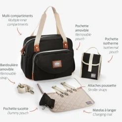 Sac à langer Genève Noir