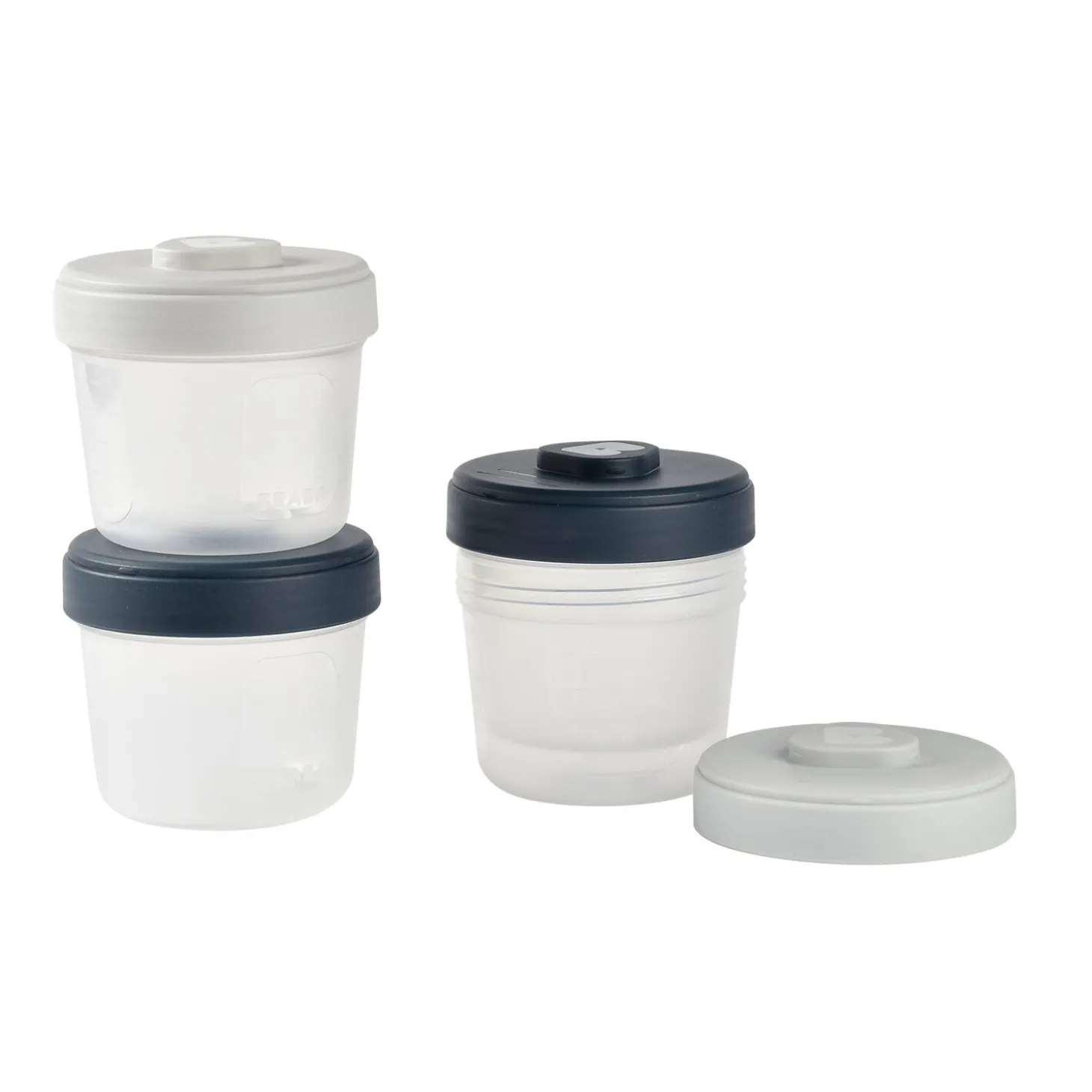 Set intégral de 4 portions clip 150 ml Gris/Night blue