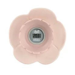 Thermomètre de bain Lotus Vieux rose