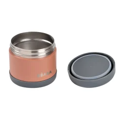Thermo-portion inox 500ml Gris minéral/Terracotta